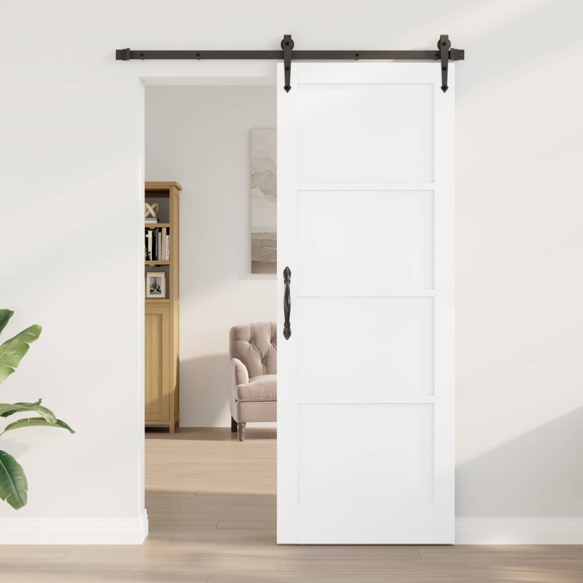 vidaXL Εσωτερική Πόρτα Λευκό 78 x 211 εκ Κόντρα πλακέ