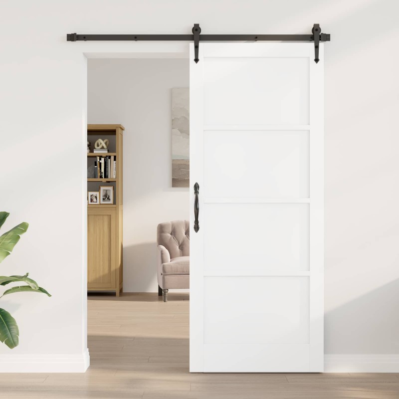 vidaXL Εσωτερική Πόρτα Λευκό 86 x 211 cm Κόντρα πλακέ