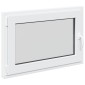 vidaXL Παράθυρο Κάτω Στρώματος RISOR 90 x 70 cm PVC και Γυαλί Λευκό