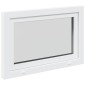 vidaXL Παράθυρο Κάτω Στρώματος RISOR 90 x 70 cm PVC και Γυαλί Λευκό