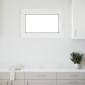 vidaXL Παράθυρο Κάτω Στρώματος RISOR 90 x 70 cm PVC και Γυαλί Λευκό