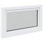 vidaXL Παράθυρο Κάτω Στρώματος RISOR 100 x 60 cm PVC και Γυαλί Λευκό