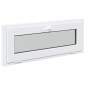 vidaXL Παράθυρο Κάτω Στρώματος RISOR 100 x 40 cm PVC και Γυαλί Λευκό
