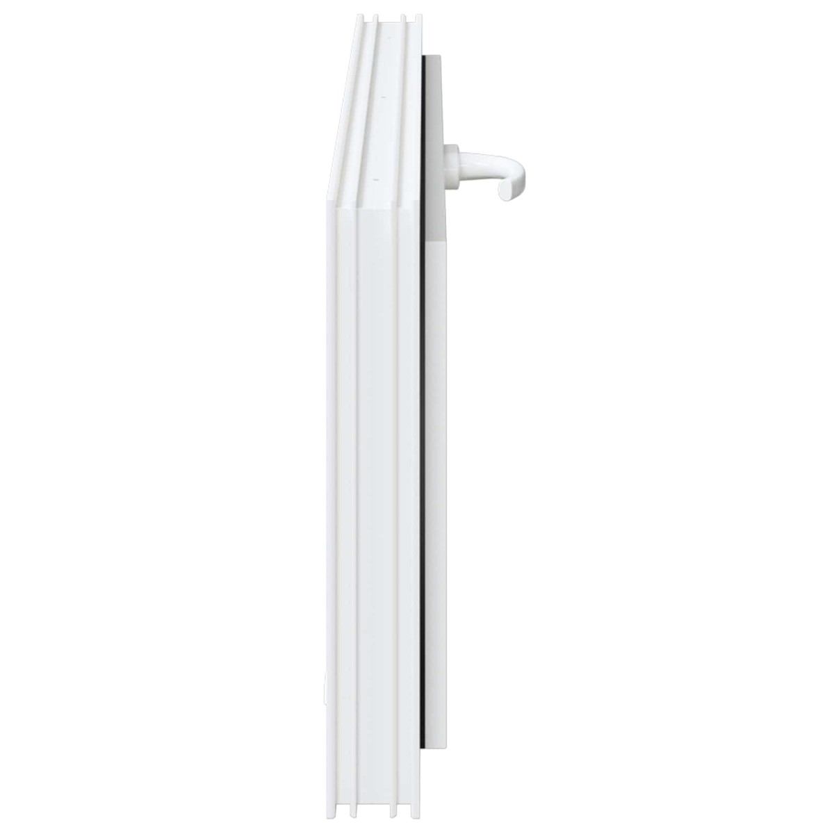 vidaXL Παράθυρο Κάτω Στρώματος RISOR 100 x 40 cm PVC και Γυαλί Λευκό