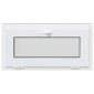 vidaXL Παράθυρο Κάτω Στρώματος RISOR 80 x 40 cm PVC και Γυαλί Ανθρακί