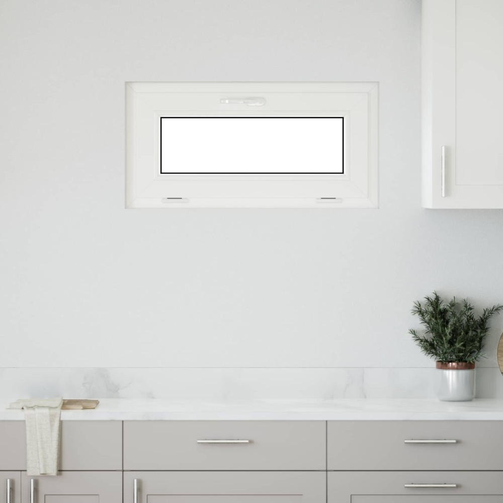 vidaXL Παράθυρο Κάτω Στρώματος RISOR 80 x 40 cm PVC και Γυαλί Ανθρακί