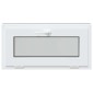 vidaXL Παράθυρο Κάτω Στρώματος RISOR 80 x 40 cm PVC και Γυαλί Ανθρακί