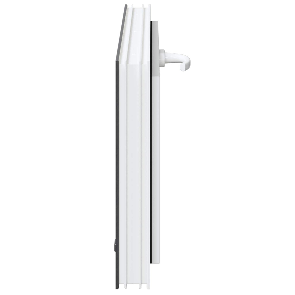 vidaXL Παράθυρο Κάτω Στρώματος RISOR 80 x 40 cm PVC και Γυαλί Ανθρακί
