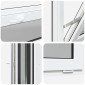 vidaXL Παράθυρο Κάτω Στρώματος RISOR 80 x 40 cm PVC και Γυαλί Ανθρακί