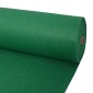 vidaXL Χαλί Μονόχρωμο Πράσινο 1 x 12 m Ύφασμα