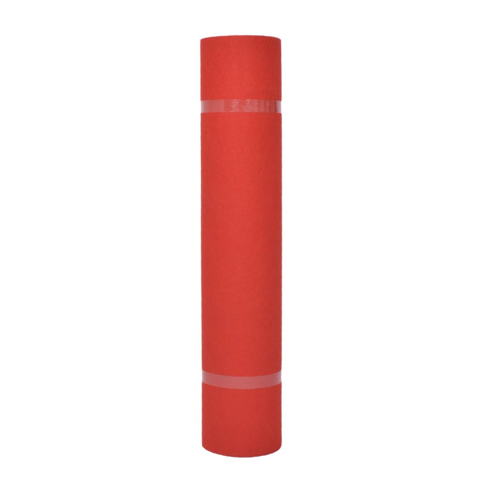 vidaXL Χαλί Μονόχρωμο Κόκκινο 1 x 12 m Ύφασμα