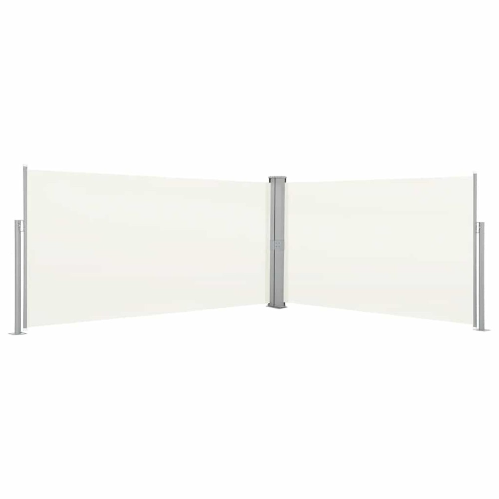 vidaXL Σκίαστρο Πλαϊνό Συρόμενο Κρεμ 160 x 600 εκ.