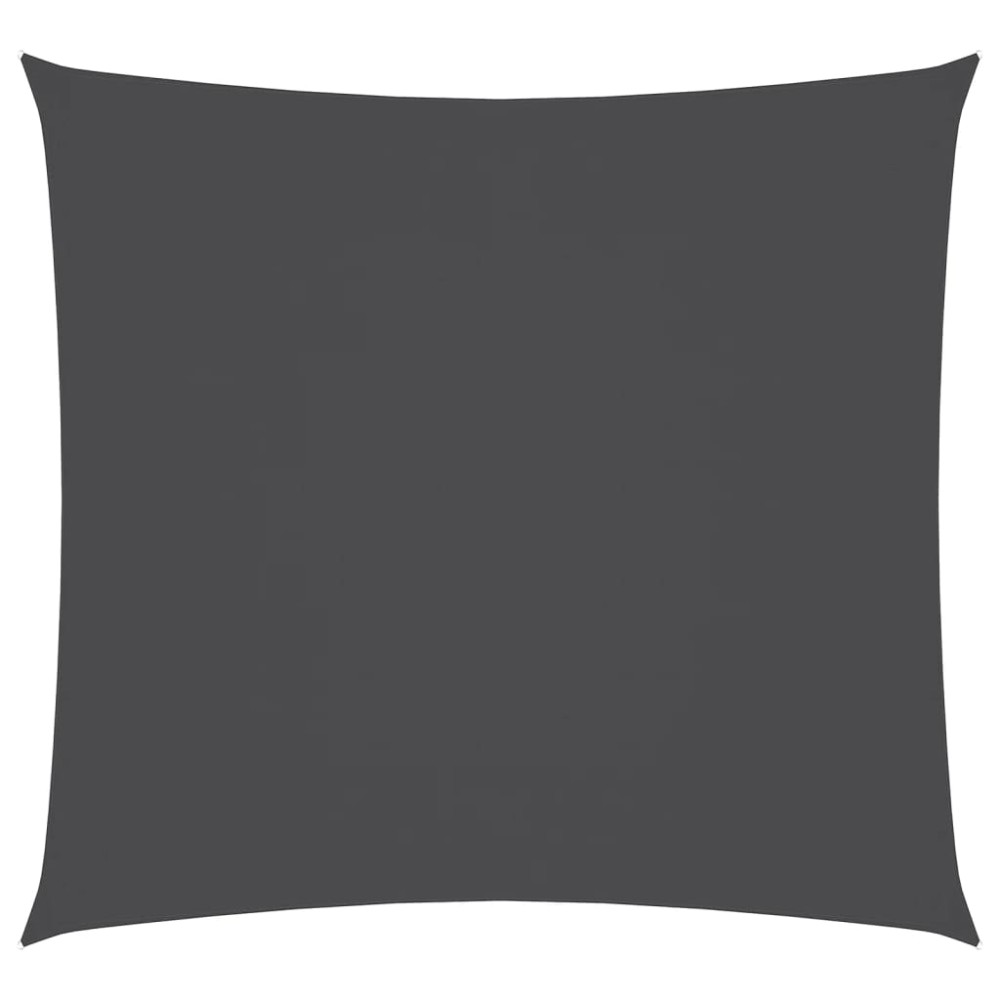 vidaXL Πανί Σκίασης Τετράγωνο Ανθρακί 3,6 x 3,6 μ. από Ύφασμα Oxford