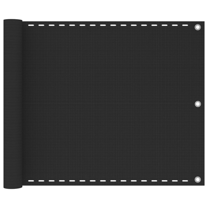 vidaXL Διαχωριστικό Βεράντας Ανθρακί 75 x 400 εκ. από HDPE