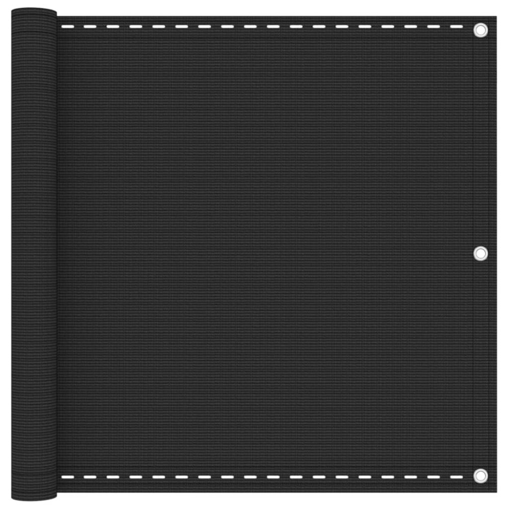 vidaXL Διαχωριστικό Βεράντας Ανθρακί 90 x 400 εκ. από HDPE