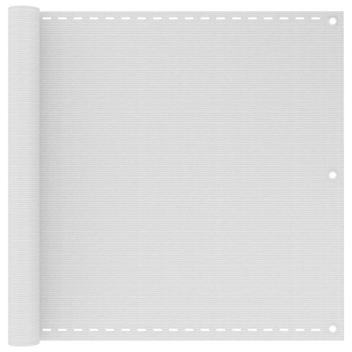 vidaXL Διαχωριστικό Βεράντας Λευκό 90 x 400 εκ. από HDPE
