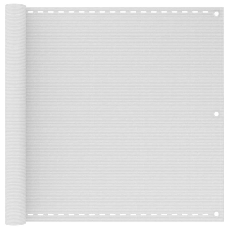 vidaXL Διαχωριστικό Βεράντας Λευκό 90 x 400 εκ. από HDPE