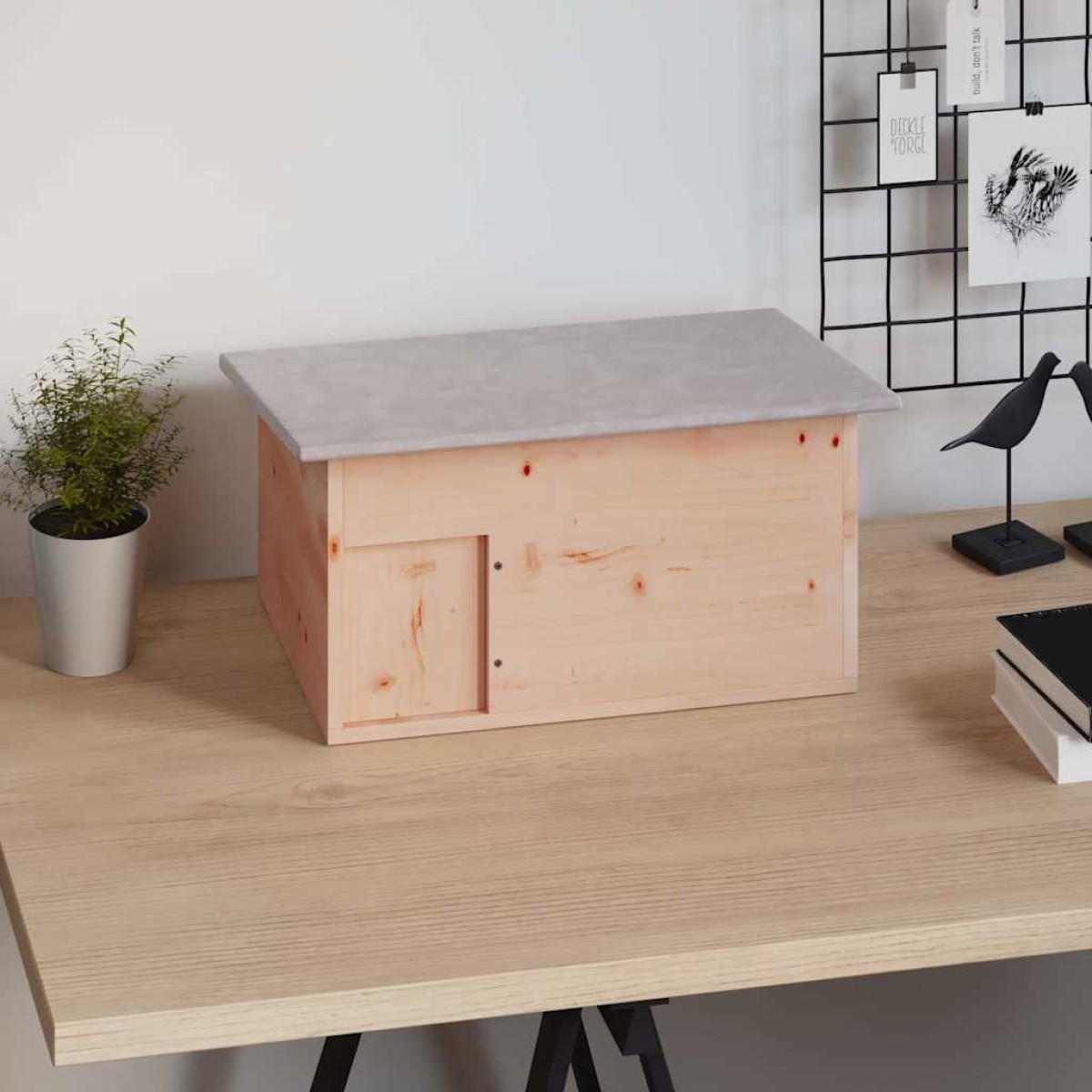 vidaXL Σπίτι Σκαντζόχοιρου 45 x 33 x 22 εκ. Ξύλινο