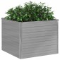 vidaXL Ζαρντινιέρα Ψηλή Γκρι 100 x 100 x 77 εκ. από Γαλβανισμένο Χάλυβα