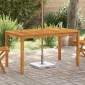 vidaXL Τραπέζι Κήπου 140 x 80 x 74 εκ. από Μασίφ Ξύλο Ακακίας