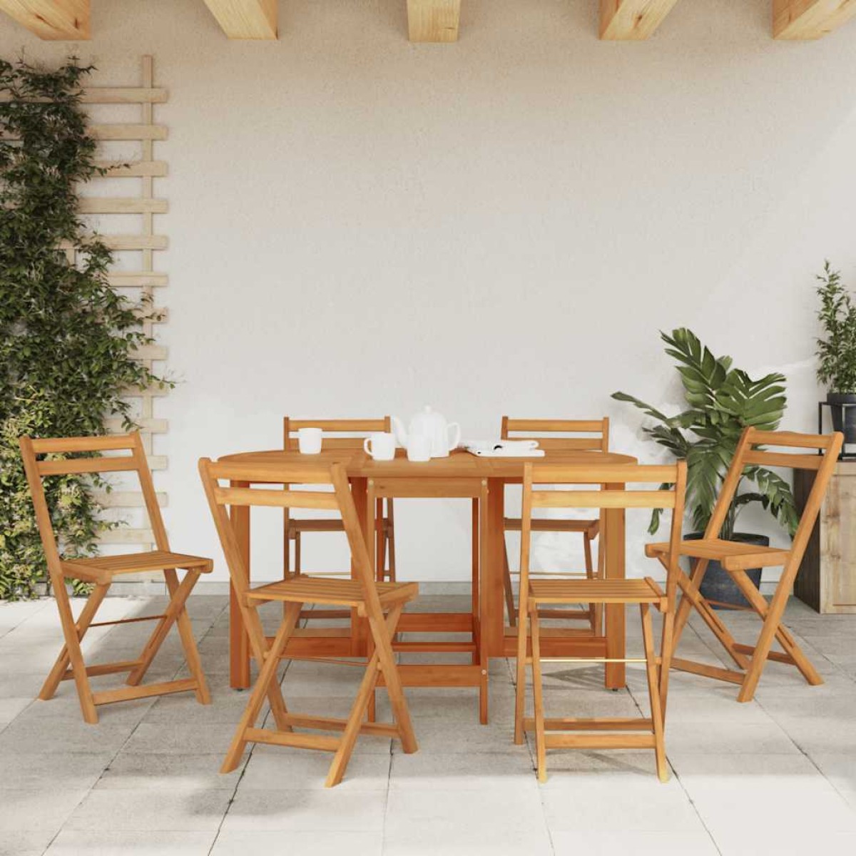 vidaXL Τραπέζι Κήπου 130 x 90 x 72 εκ. από Μασίφ Ξύλο Ακακίας
