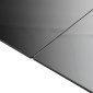vidaXL Τραπέζι Κήπου Μαύρο 150 x 90 x 74 εκ. από Αλουμίνιο / Γυαλί