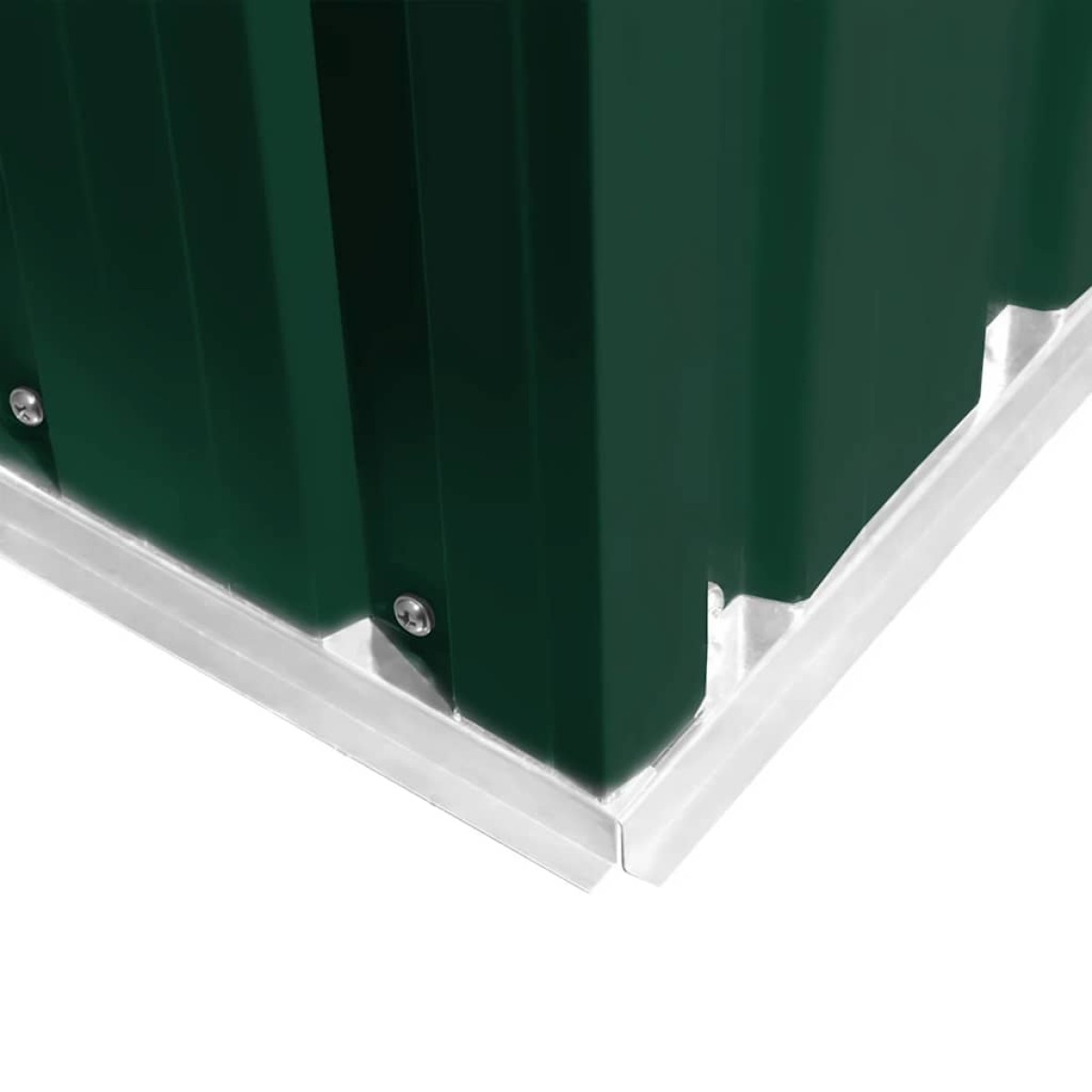vidaXL Αποθήκη Κήπου Πράσινη 257 x 205 x 178 εκ. Μεταλλική