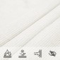 vidaXL Πανί Σκίασης Τετράγωνο Λευκό 3,6 x 3,6 μ. από HDPE