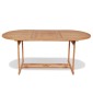 vidaXL Τραπέζι Κήπου 180 x 90 x 75 εκ. από Μασίφ Ξύλο Teak