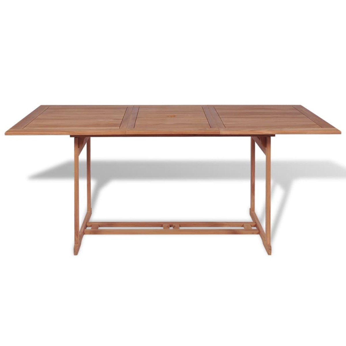 vidaXL Τραπέζι Κήπου 180 x 90 x 75 εκ. από Μασίφ Ξύλο Teak