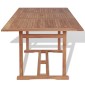 vidaXL Τραπέζι Κήπου 180 x 90 x 75 εκ. από Μασίφ Ξύλο Teak