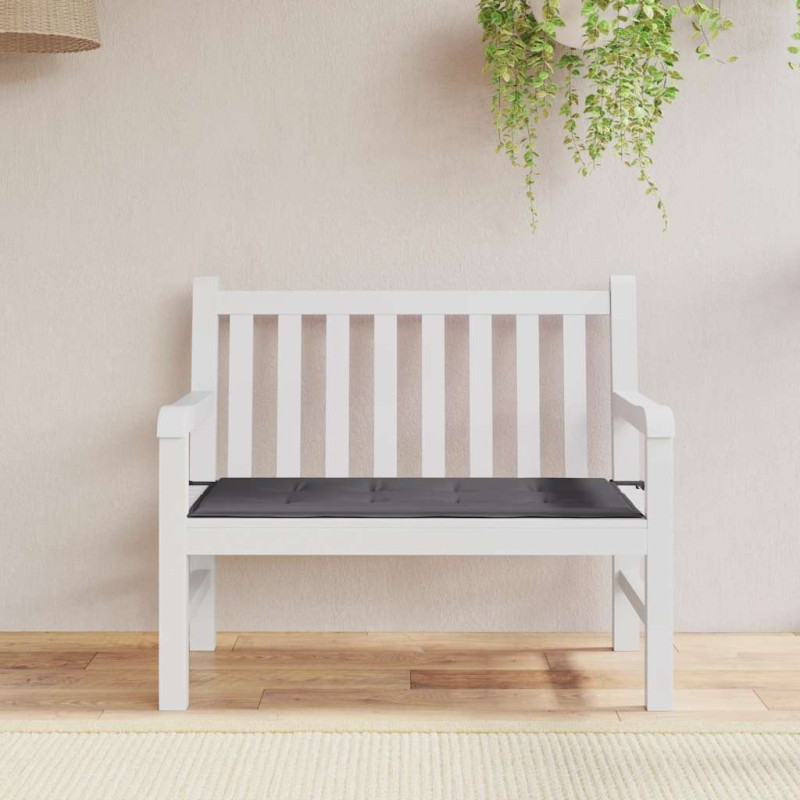 vidaXL Μαξιλάρι Πάγκου Κήπου Ανθρακί 120x50x3 εκ. Ύφασμα Oxford