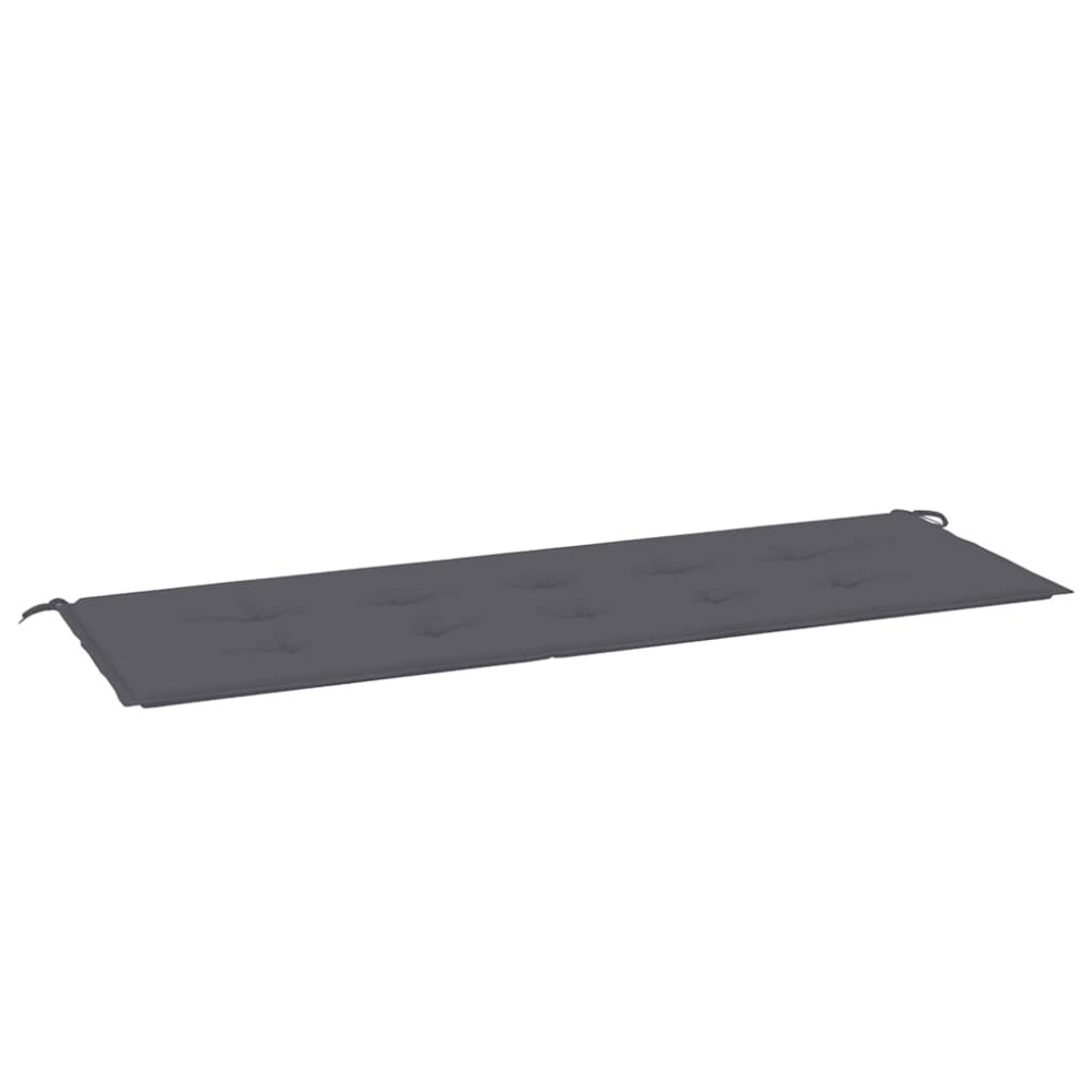 vidaXL Μαξιλάρι Πάγκου Κήπου Ανθρακί 150x50x3 εκ. Ύφασμα Oxford