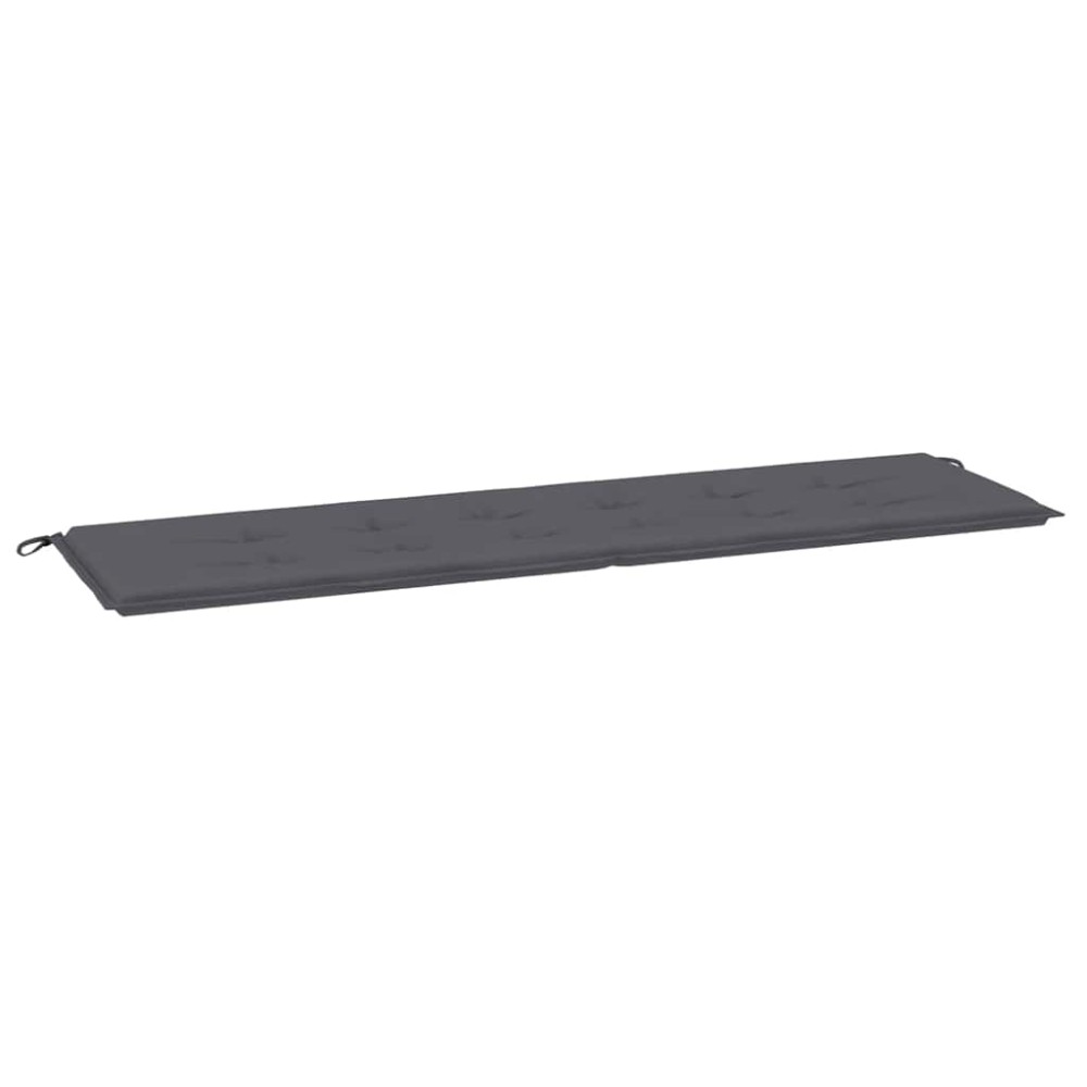 vidaXL Μαξιλάρι Πάγκου Κήπου Ανθρακί 180x50x3 εκ. Ύφασμα Oxford
