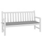 vidaXL Μαξιλάρι Πάγκου Κήπου Γκρι 150 x 50 x 3 εκ. Ύφασμα Oxford