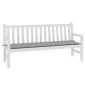 vidaXL Μαξιλάρι Πάγκου Κήπου Γκρι 180 x 50 x 3 εκ. Ύφασμα Oxford
