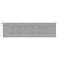 vidaXL Μαξιλάρι Πάγκου Κήπου Γκρι 180 x 50 x 3 εκ. Ύφασμα Oxford