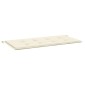 vidaXL Μαξιλάρι Πάγκου Κήπου Κρεμ 120x50x3 εκ. Ύφασμα Oxford
