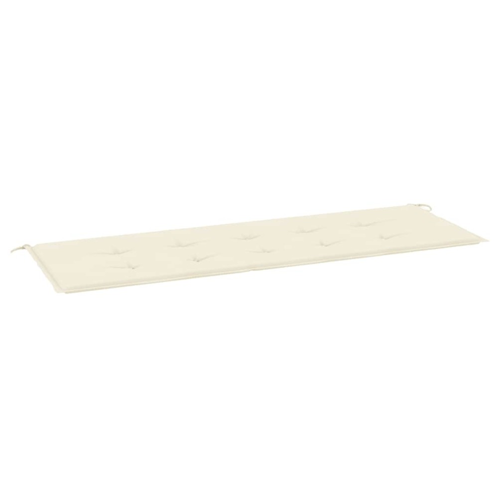 vidaXL Μαξιλάρι Πάγκου Κήπου Κρεμ 150x50x3 εκ. Ύφασμα Oxford