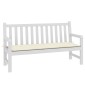 vidaXL Μαξιλάρι Πάγκου Κήπου Κρεμ 150 x 50 x 3 εκ. Ύφασμα Oxford