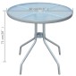 vidaXL Τραπέζι Bistro Γκρι 80 x 71 εκ. Ατσάλινο