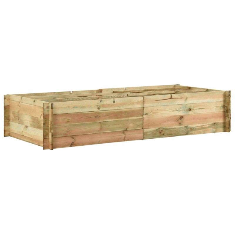 vidaXL Μποστάνι Λαχανόκηπου 197 x 100 x 40 εκ. Εμποτισμένο Ξύλο Πεύκου