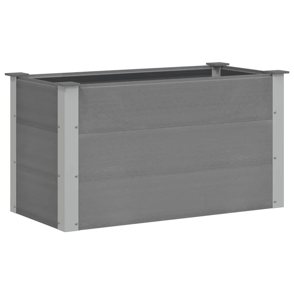 vidaXL Ζαρντινιέρα Υπερυψωμένη Γκρι 100 x 50 x 54 εκ. από WPC