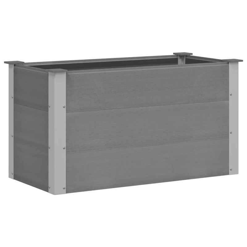 vidaXL Ζαρντινιέρα Υπερυψωμένη Γκρι 100 x 50 x 54 εκ. από WPC