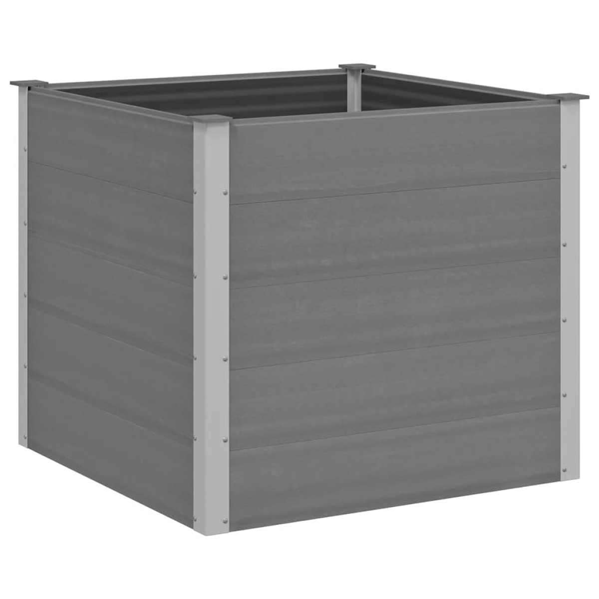 vidaXL Ζαρντινιέρα Υπερυψωμένη Γκρι 100 x 100 x 91 εκ. από WPC