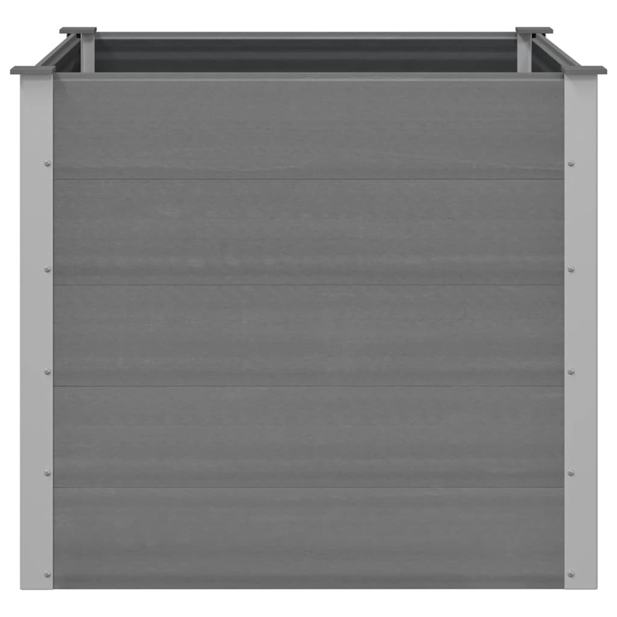 vidaXL Ζαρντινιέρα Υπερυψωμένη Γκρι 100 x 100 x 91 εκ. από WPC