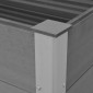 vidaXL Ζαρντινιέρα Υπερυψωμένη Γκρι 100 x 100 x 91 εκ. από WPC