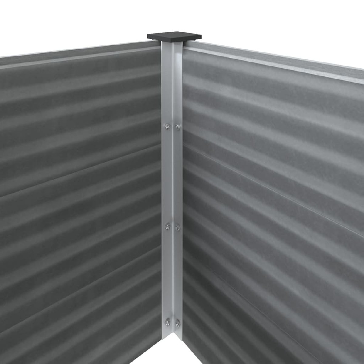 vidaXL Ζαρντινιέρα Υπερυψωμένη Γκρι 100 x 100 x 91 εκ. από WPC