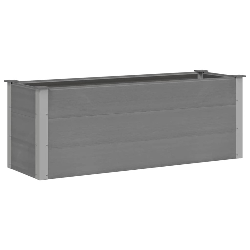 vidaXL Ζαρντινιέρα Υπερυψωμένη Γκρι 150 x 50 x 54 εκ. από WPC