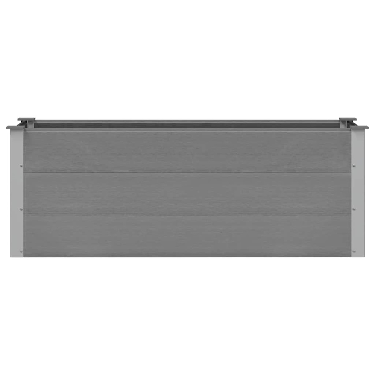 vidaXL Ζαρντινιέρα Υπερυψωμένη Γκρι 150 x 50 x 54 εκ. από WPC
